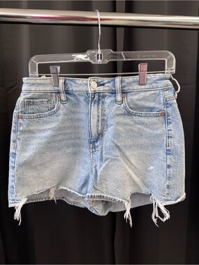 American Eagle Outfitters Light Wash Distressed Denim Cutoff Shorts